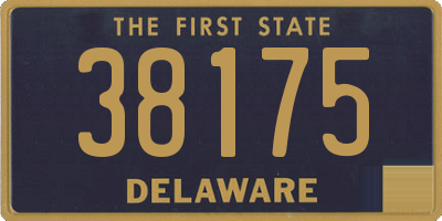 DE license plate 38175