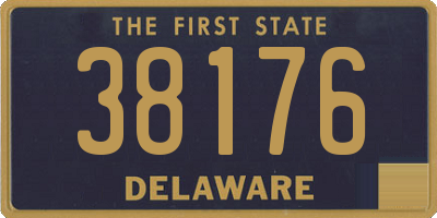 DE license plate 38176
