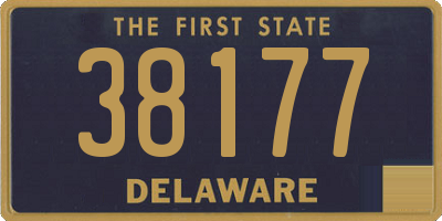 DE license plate 38177