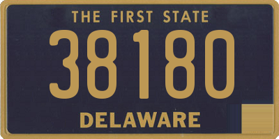 DE license plate 38180