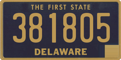 DE license plate 381805