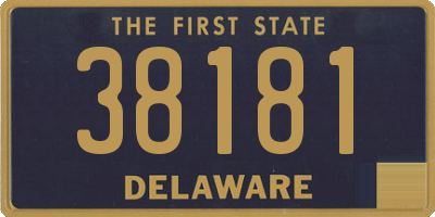 DE license plate 38181