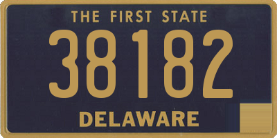 DE license plate 38182