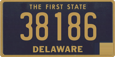 DE license plate 38186