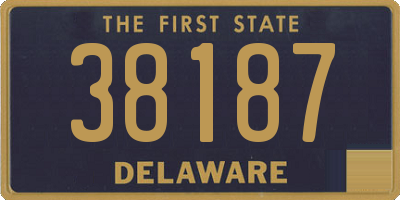 DE license plate 38187