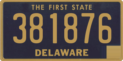 DE license plate 381876
