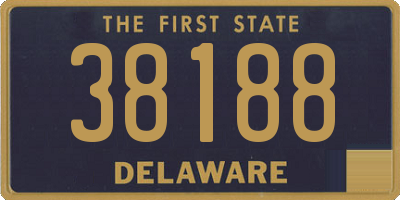 DE license plate 38188