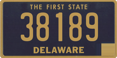 DE license plate 38189