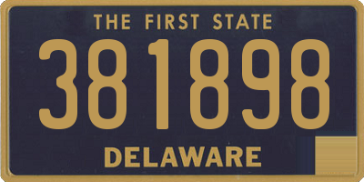 DE license plate 381898