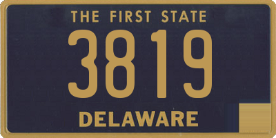 DE license plate 3819