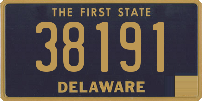 DE license plate 38191
