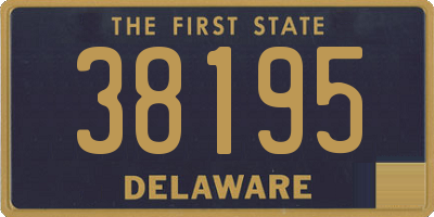 DE license plate 38195