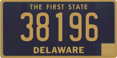 DE license plate 38196