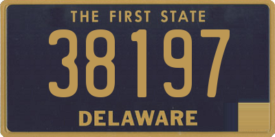 DE license plate 38197
