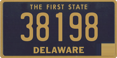 DE license plate 38198