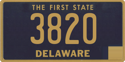 DE license plate 3820