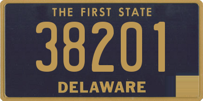 DE license plate 38201