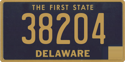 DE license plate 38204