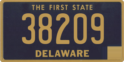 DE license plate 38209