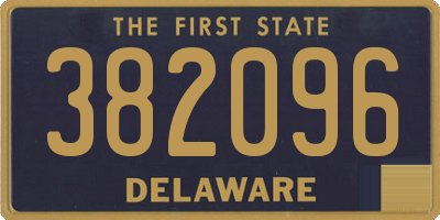 DE license plate 382096