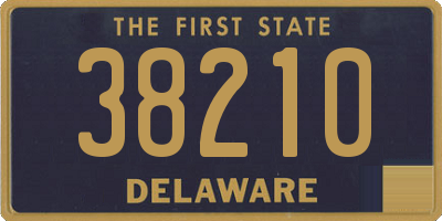 DE license plate 38210