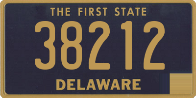 DE license plate 38212