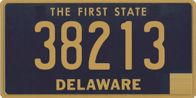 DE license plate 38213