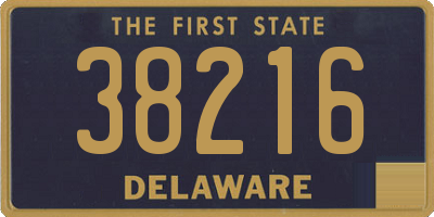 DE license plate 38216