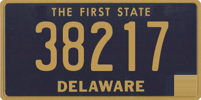 DE license plate 38217