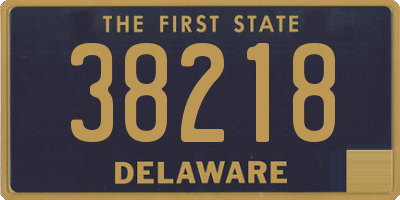 DE license plate 38218