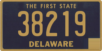 DE license plate 38219