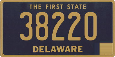 DE license plate 38220