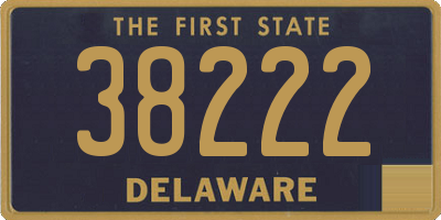 DE license plate 38222