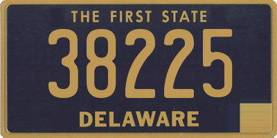 DE license plate 38225