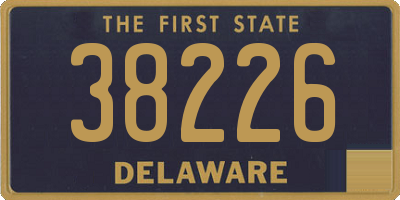 DE license plate 38226