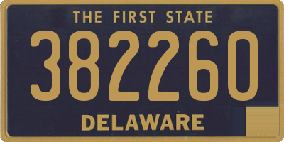 DE license plate 382260