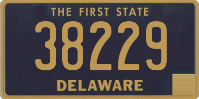 DE license plate 38229