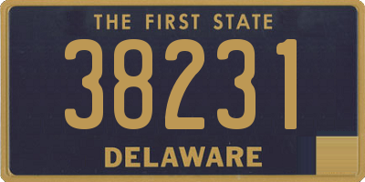DE license plate 38231