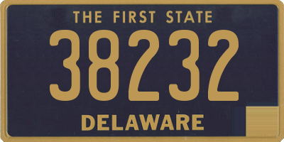 DE license plate 38232