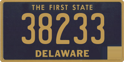 DE license plate 38233