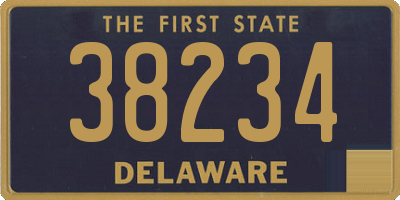 DE license plate 38234