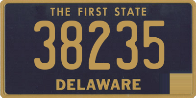 DE license plate 38235