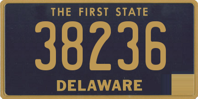 DE license plate 38236