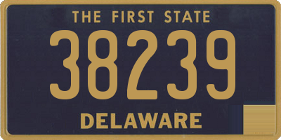 DE license plate 38239