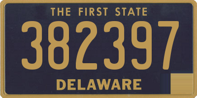 DE license plate 382397
