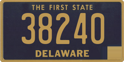 DE license plate 38240