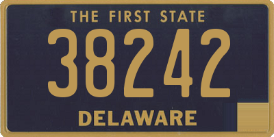 DE license plate 38242