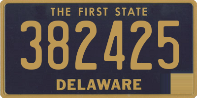 DE license plate 382425