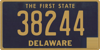 DE license plate 38244
