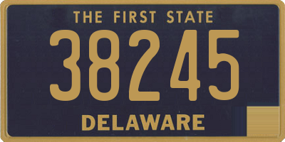 DE license plate 38245